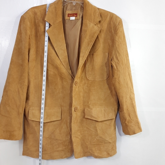 Haband Lion's Den 100% Genuine Leather Brown Men's Jacket Coat Size L Style 30A - Picture 10 of 14